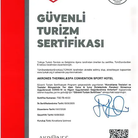 ホテル Akrones Thermal Convention Sport Afyonkarahisar